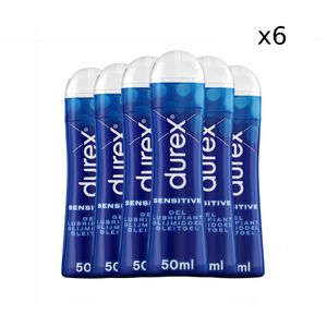 Durex Glijmiddel - Play Sensitive - Waterbasis - 50ml x6 - Voordeelverpakking