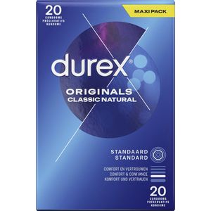 Durex Classic Natural D-3033692 condooms, 0,02 kg, 20 stuks