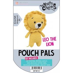 The Knitter Critters Pals Leeuw - Speelgoedvulling - 100% Gerecycled Katoenen Garens - Inclusief Patroon en Accessoires