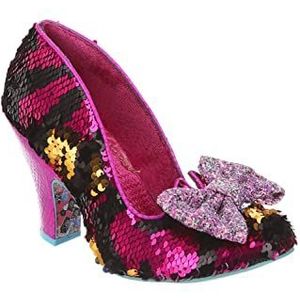 Irregular Choice Nick of Time Pump voor dames, Roze Wit, 37 EU