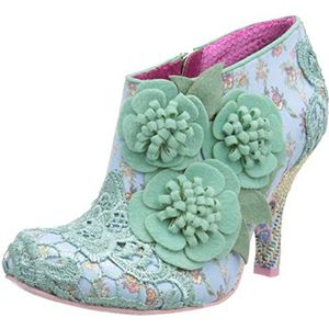 Irregular Choice Cheeky Moose enkellaars voor dames, Munt, 40 EU