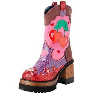 Irregular Choice Dames Cherry Lovin Fashion Boot, roze, 42 EU