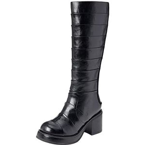 Irregular Choice Ammonite Fashion Boot voor dames, Zwart, 37 EU