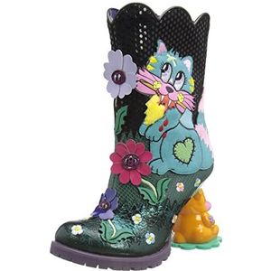 Irregular Choice Bad Bunny modieuze dameslaarzen, zwart.
