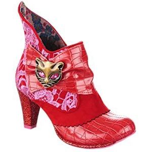 Irregular Choice SS23 Miaow Boots, Rood/Roze, UK 6 (EUR 39), Rood Roze, 39 EU