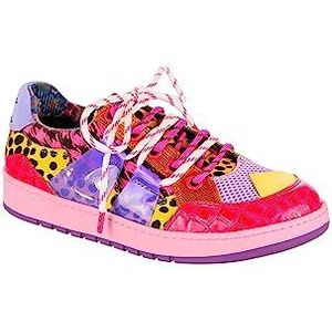 Irregular Choice Check Me Out Trainers, Roze Multi, EUR 41, Roze Multi, 41 EU