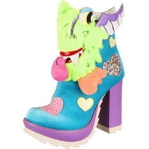 Irregular Choice Dames One Eyed Wonder Fashion Boot, Aqua, 40 EU