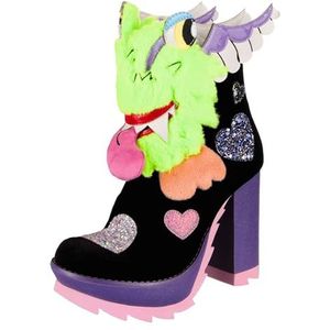 Irregular Choice Dames One Eyed Wonder Fashion Boot, Zwart, 38 EU