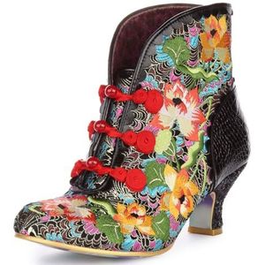 Irregular Choice Dames Lotus Eater Fashion Boot, Zwart, 39 EU