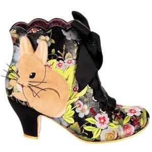 Irregular Choice Dames Bunny Bow Fashion Boot, Zwart, 43 EU