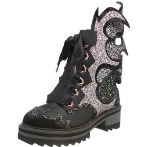 Irregular Choice Dames Fyre Bug Fashion Boot, Zwart, 38 EU