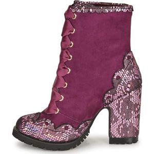 Irregular Choice Vibrerende viooltjes, modieuze dameslaars, Rood