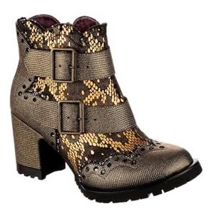 Irregular Choice Vrouwen Gesp Babe Mode Boot, Goud, 39 EU