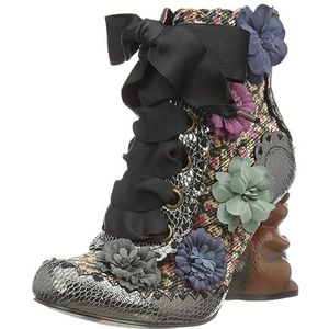 Irregular Choice Dames noten over jou Fashion Boot, Zwart Multi, 39 EU