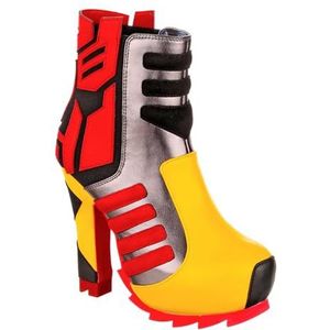 Irregular Choice Dames Autobot Fashion Boot, Grijs, 43 EU