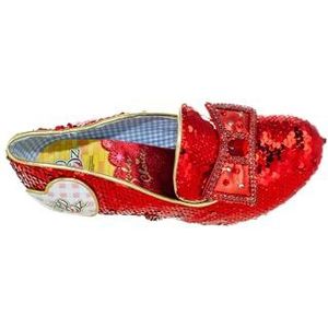 Irregular Choice Dames Click Your Heels Oxford, Rood, 40 EU