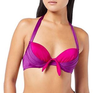 Pour Moi? Dames Bahama's Halterneck Bikinitop, Paars (Paars/Roze), 70H