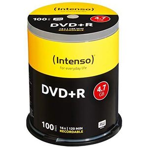 Intenso DVD+R 16x Speed 4,7 GB (100 spindel DVD+onbewerkt)