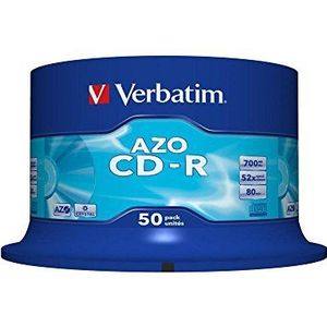 50 cd-r azo Verbatim 700mo 52x kristal