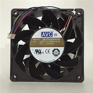 2B12038B48M 48V 0.54A 12038 12cm 4wire 4pin cooling fan For Server industrial computer