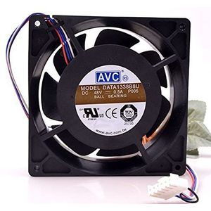 AVC DATA1338B8U 13038 48V 0.5A 4-Wire Temperature Control Server Chassis Fan