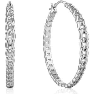 Ania Haie Chain Reaction AH E021.06H Dames Oorringen 3,5 cm
