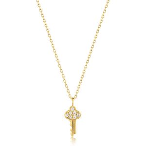 Ania Haie 14kt Gold NAU001-10YG Natural Diamond Key Collier Goud