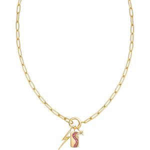 Ania Haie AH NC048-32G Pop Charms Dames Hanger - Fantasie - Sieraad - Zilver - Goudkleurig - 925 Zilver - 6 mm breed - 21 mm lang