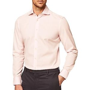 Hackett London Poplin Slim Bc Shirt voor heren, Roze (Roze), 46 NL