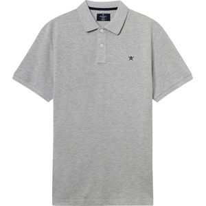 Hackett - Polo - Grijs - 100% Katoen - Slim-Fit