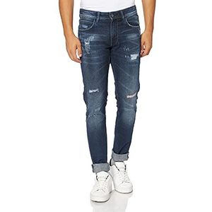 HKT by Hackett Heren Hkt Repair Denim Straight Jeans
