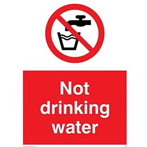 Viking Signs PV48-A3P-AC ""Drinkwater"", aluminium composiet, 400 mm H x 300 mm W