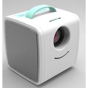 DaiMai W- S1 10W videoprojector voor kinderen 30 lumen HD 1080P LCD-technologie, ondersteuning AV/USB/Mini SD-kaart/HDMI/audio (roze) (kleur: blauw)