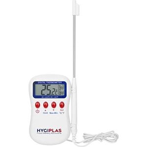 Hygiplas F338 Multistem Thermometer Voedsel Digitale Temperatuur Meting Keuken, Wit
