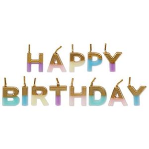 Happy birthday kaarsjes glitter - Talking Tables