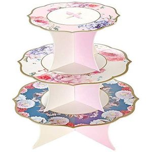 Talking Tables Echt Scrumptious Omkeerbare Cakestand Perfect om zoete of hartige traktaties op uw theefeest te tonen 37 x 30cm