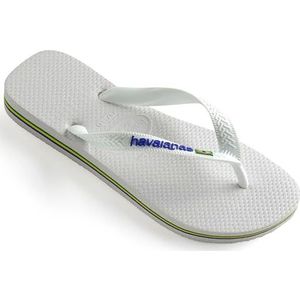 Havaianas Brasil Logo uniseks-kind Slippers TeenslipperWit,29/30 EU