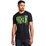 Marvel - Tekst Hulk - T-shirt - Zwart