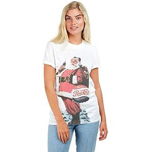 Pepsi Cola Dames Merry Christmas T-shirt, wit, M