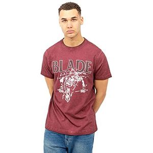 MARVEL Blade Strike T-shirt voor heren, bordeaux, Small, Bordeaux, S
