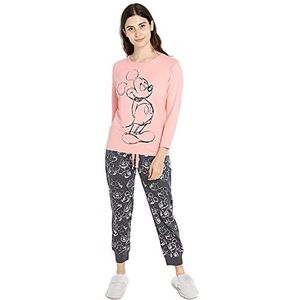 Disney Dames Mickey Hand Drawn Pyjamaset, Meerkleurig, S
