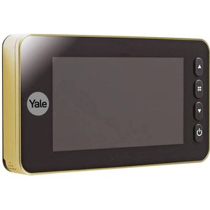Yale Digital Deurviewer Auto Imaging -5800 - Goud - Neemt Afbeeldingen/Video - Geïntegreerde Deurbel - Live Weergave - Bewegingsdetectie - Messing