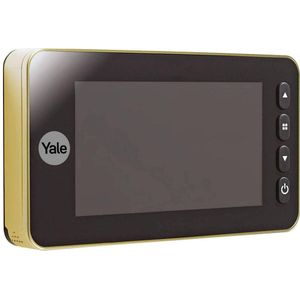 Yale Elektronische deurspion Autoimaging 45-5800-1443-00-0211 goud, beeld-/video-opname, geïntegreerde deurbel, live display, bewegingsdetectie