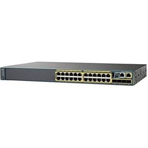 Cisco WS-C2960X-24TS-L Catalyst 2960-X Switch (24x 10/100/1000 Ethernet-poort, 4x BASE-LAN-Base)