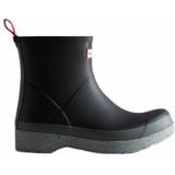 Hunter - Men Play Short Speckle Sole - Regenlaars - Black Urban Grey - Rubber