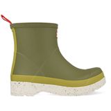 Hunter - Men Play Short Speckle Sole - Regenlaars - Groen - Natuurlijk Rubber