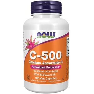NOW Foods Vitamin C-500 Calcium Ascorbate-C - 100 Capsules