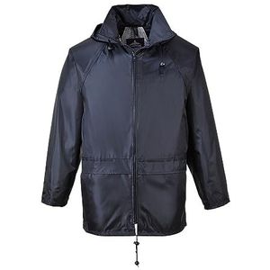Portwest S440 Heren Lichtgewicht Waterdichte Klassieke Regenjas Marineblauw, L