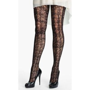 Pretty Polly Tights - Panty - Zwart Mesh & Opaque - One size - AQR5