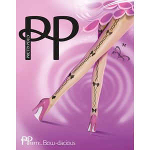 Pretty Polly Panty - Fashion - Bow Backseam - One Size - 36/42 - Nude
